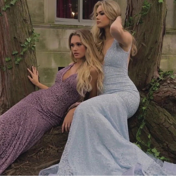 NWT JOVANI PROM Dress Style 58662 Color Mauve - Picture 9 of 12